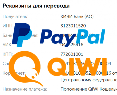Как перевести с PayPal QIWI Кошелек и обратно